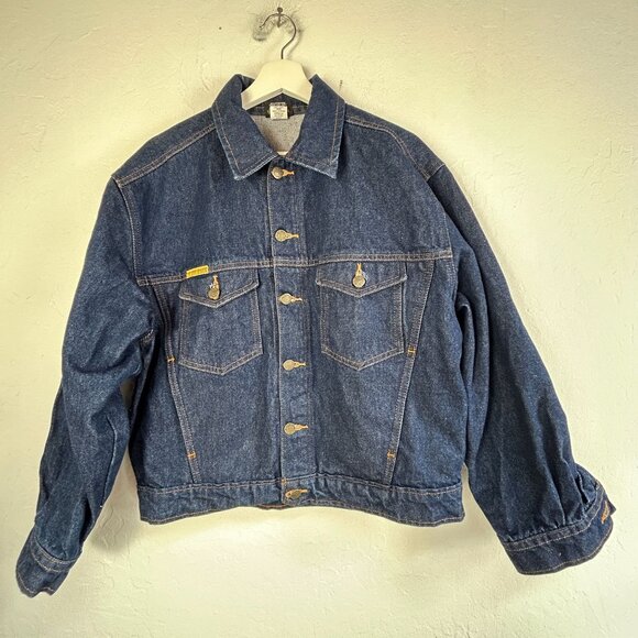 Vintage PRSN Blu Mens Denim Jacket Small Classic Western Style USA Made - Picture 1 of 8